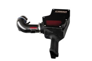 Ford Mustang Performance Air Intake - CORSA Performance - Carbon Fiber Closed Box w/ DryTech Filter - `18-`23